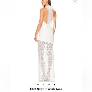 Lovers + Friends Elliot gown in white lace